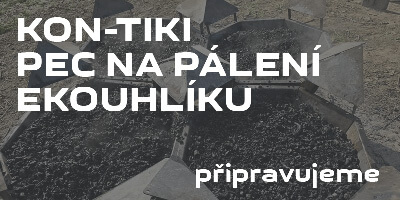Kon-tiki pec na pálení ekouhlíku